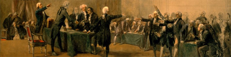 Signing the US Declaration of Independence with a glass of Madeira