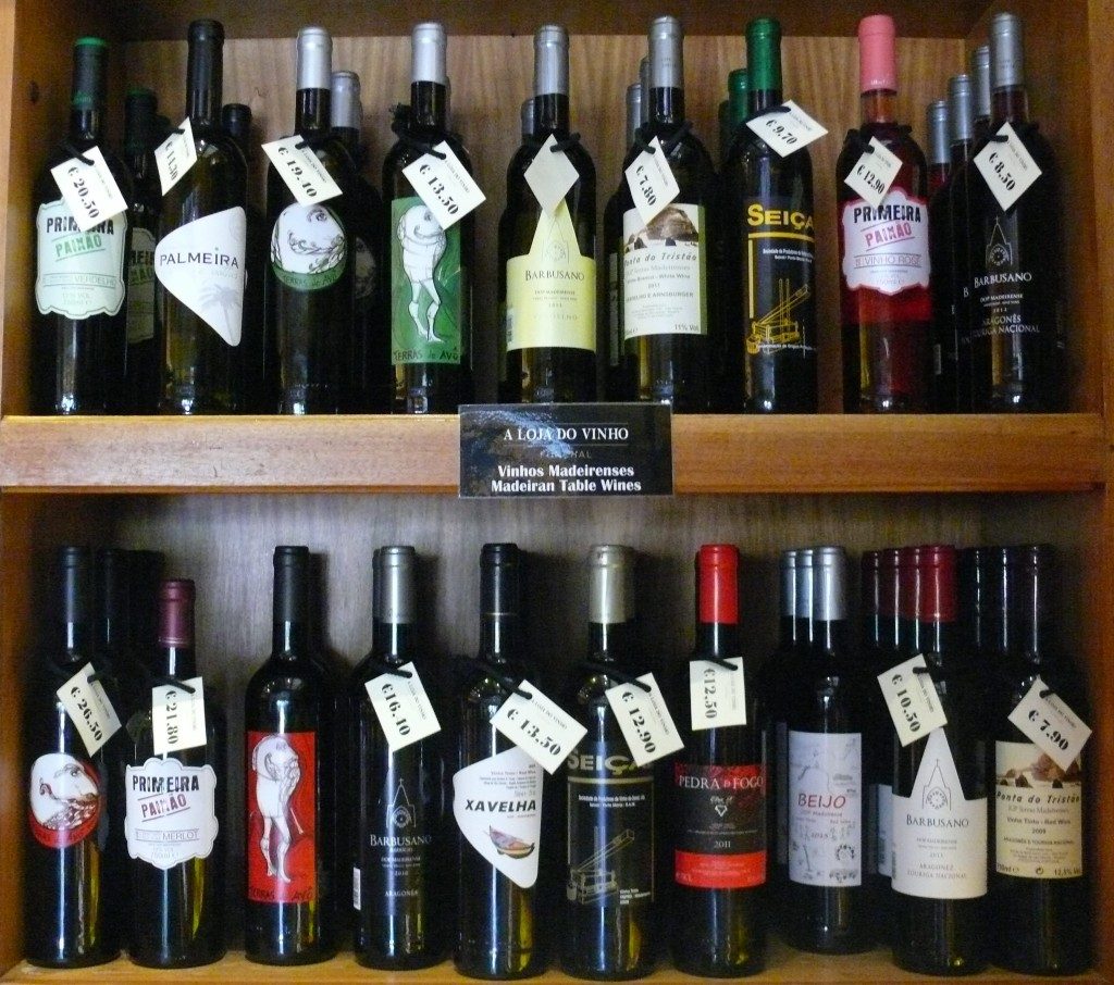 Various Table Wines from Madeira Island