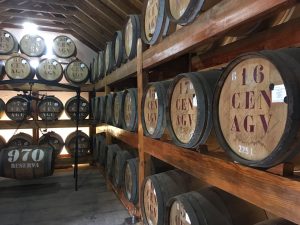 Rum barrels in the Rum House