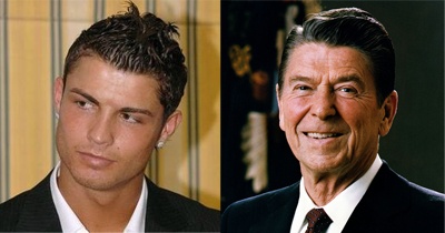 Cristiano Ronaldo und Ronald Reagan