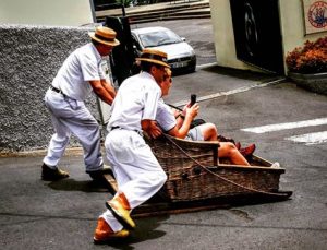 Monte Wicker Basket Sledges on Madeira