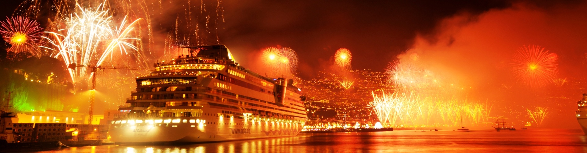 Het eiland Madeira, Portugal Vuurwerk Funchal