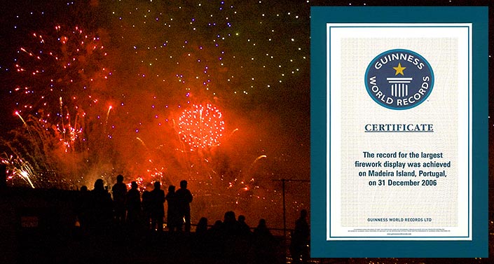 Guinness World Record Fireworks Funchal Madeira Portugal