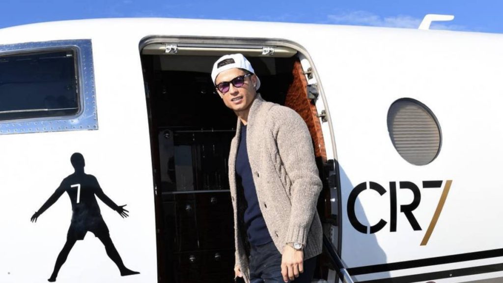 Avion à réaction privé Cristiano Ronaldo