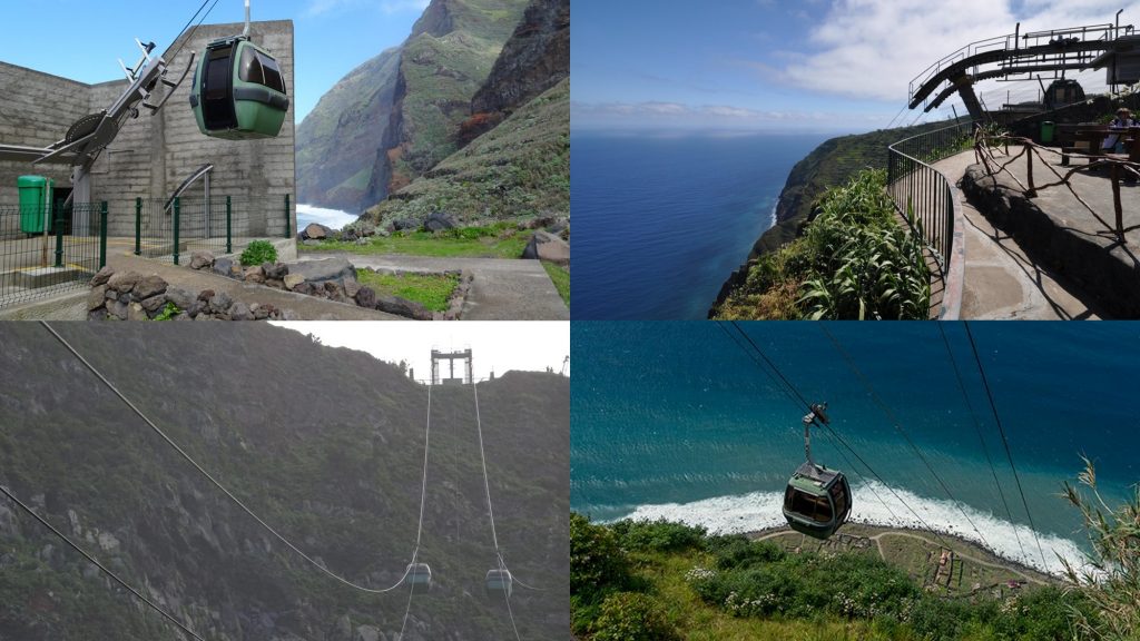 Achadas da Cruz Cable Car Madeira Portugal beach calhau Porto Moniz