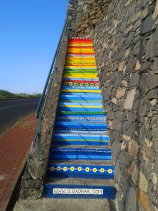 Geschilderde trappen Campanario Madeira