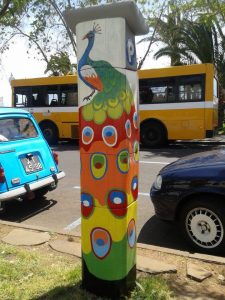 Parkeermeter Funchal Madeira van Olga Drak