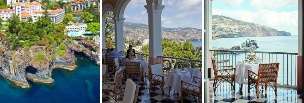 Terrasse mit Blick auf Funchal Belmond Reids Hotel Funchal Madeira