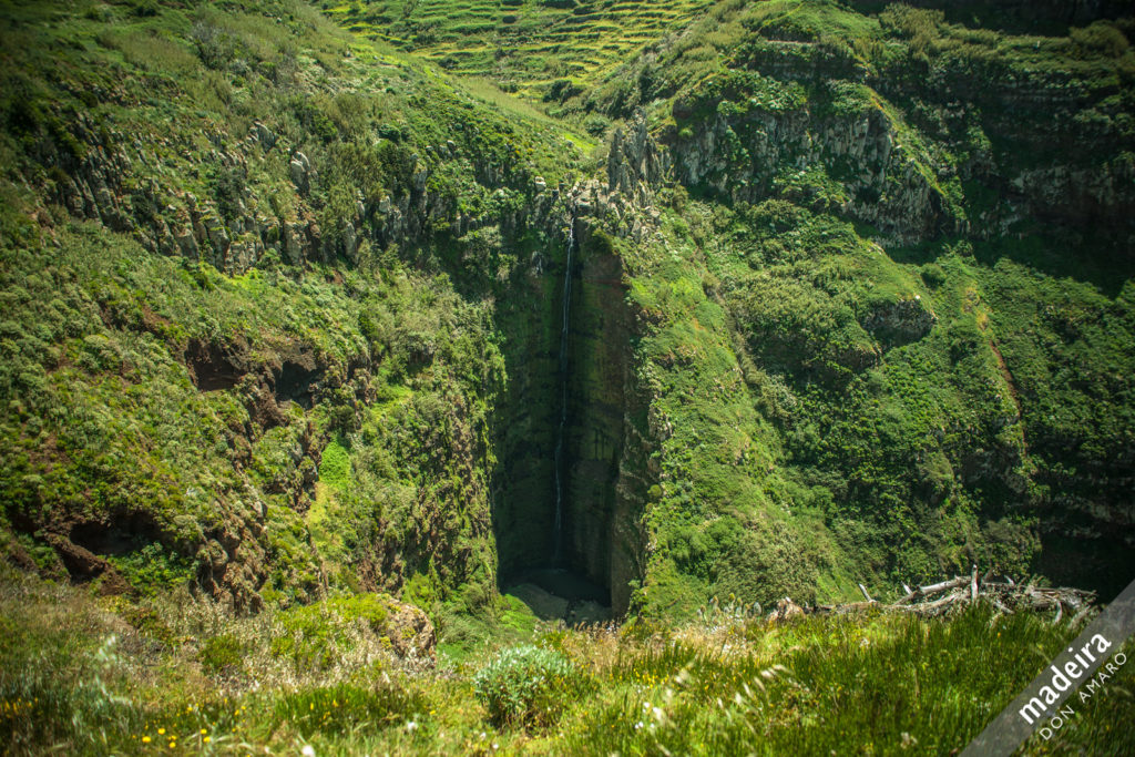 Garganta Funda Waterfall on Madeira by Don Amaro