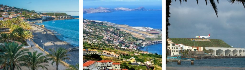 Madeira FNC Airport in Santa Cruz