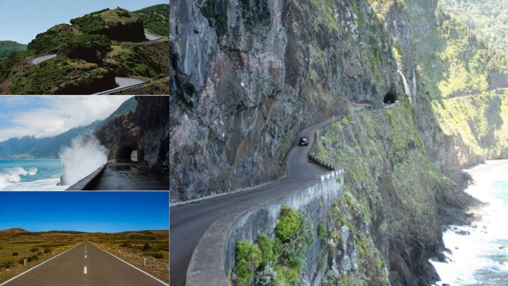 Scenic roads Madeira Portugal ER101 and others