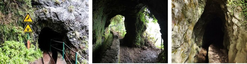 Tunnels of Levada do Caldeirao Verde Madeira Portugal